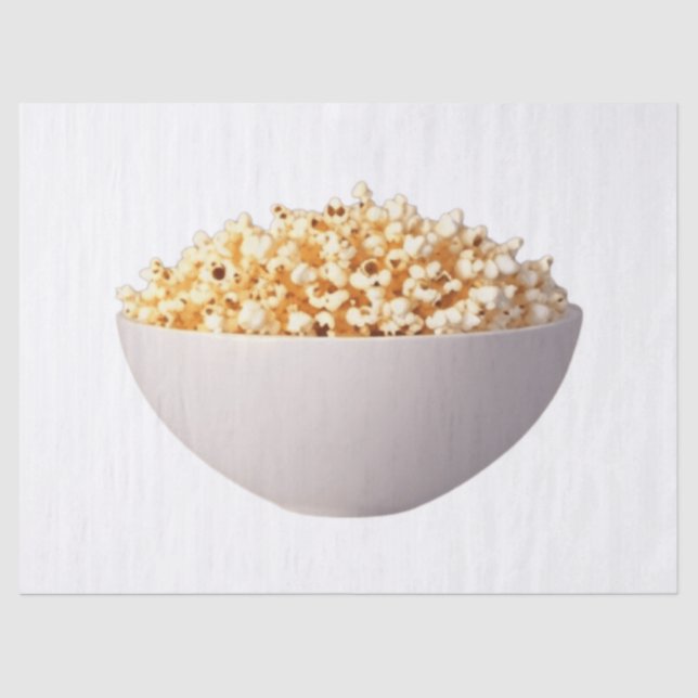 Papel De Seda Un bol de palomitas de maíz (Anverso)