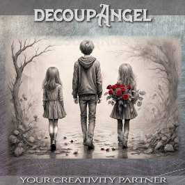 Papel De Seda Un bono silencioso - Decoupage -