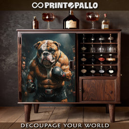 Papel De Seda Un boxeador de bulldog inglés