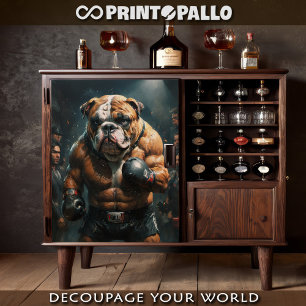 Papel De Seda Un boxeur bulldog inglés