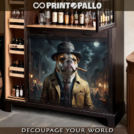 Papel De Seda Un bulldog inglés es un detective en Los Ángeles