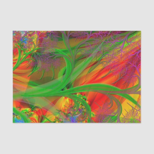 Papel De Seda Un campo de flores silvestres (Anverso)