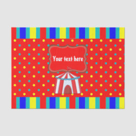 Papel De Seda Un Día en el Circo Fiesta Infantil Personalizada