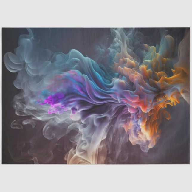 Papel De Seda Un diseño artístico de la serie Smoke 7 (Anverso)