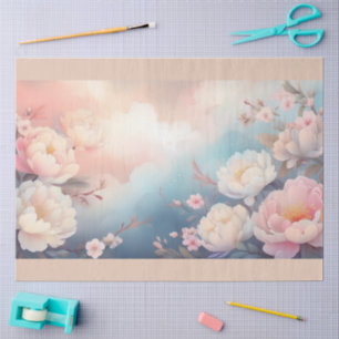Papel De Seda Un diseño de flor borrosa #10