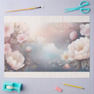 Papel De Seda Un diseño de flor borrosa #4