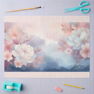 Papel De Seda Un diseño de flor borrosa #8