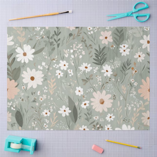 Papel De Seda Un diseño de la serie Boho Easter #8 (Artesanía)