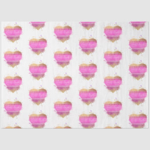 Papel De Seda Un diseño de la serie cardíaca con problemas vinta