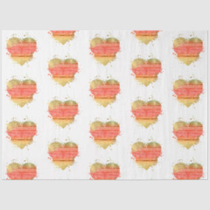 Papel De Seda Un diseño de la serie Corazón Angustiado Vintage 6