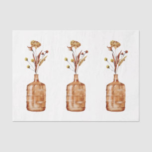 Papel De Seda Un diseño de la serie de animales y flores de otoñ