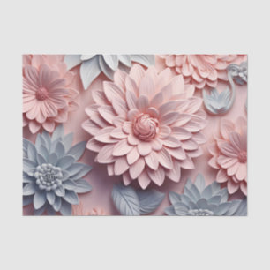 Papel De Seda Un diseño de la serie de flores 3D 1