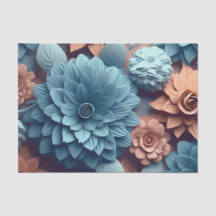 Papel De Seda Un diseño de la serie de flores 3D 2