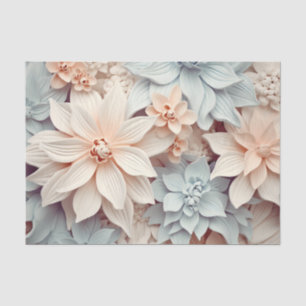 Papel De Seda Un diseño de la serie de flores 3D 7