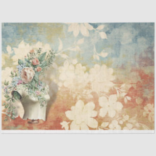 Papel De Seda Un diseño de la serie de sala de costura floral #1