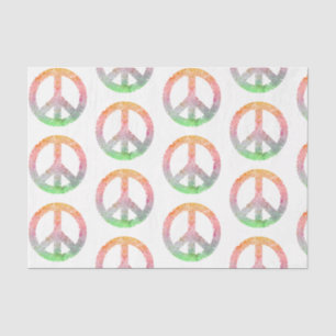 Papel De Seda Un diseño de la serie de signo de paz Bokeh 9