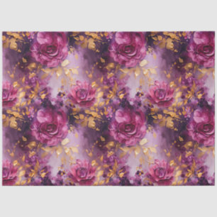 Papel De Seda Un diseño de la serie floral magenta #12