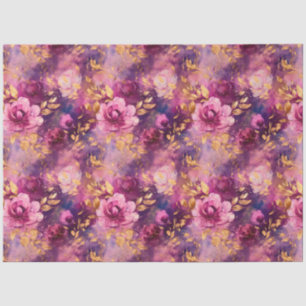Papel De Seda Un diseño de la serie floral magenta #18