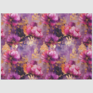 Papel De Seda Un diseño de la serie floral magenta #6