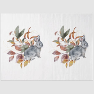 Papel De Seda Un diseño de la serie floral y animal de otoño 47
