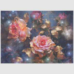 Papel De Seda Un diseño de la serie Galaxia Floral #21