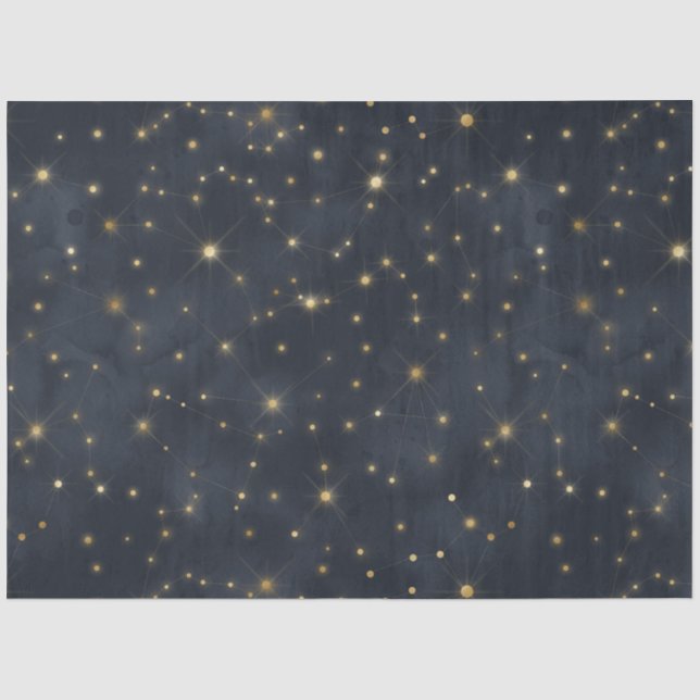 Papel De Seda Un diseño de la serie Noche Estrellada Celestial 9 (Anverso)