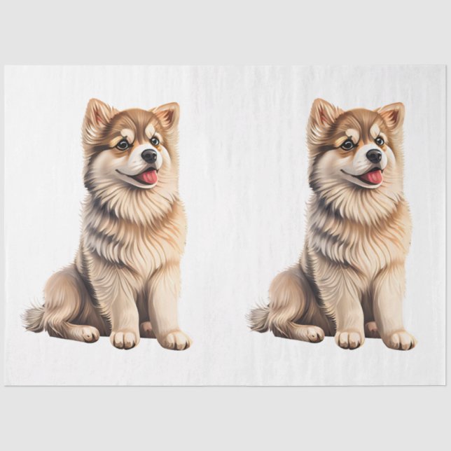 Papel De Seda Un diseño de la serie Perro Pequeño 8 (Anverso)