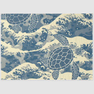Papel De Seda Un diseño de la serie Tortuga marina 2