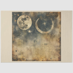 Papel De Seda Un diseño de la serie Vintage Esoteric Stars 5