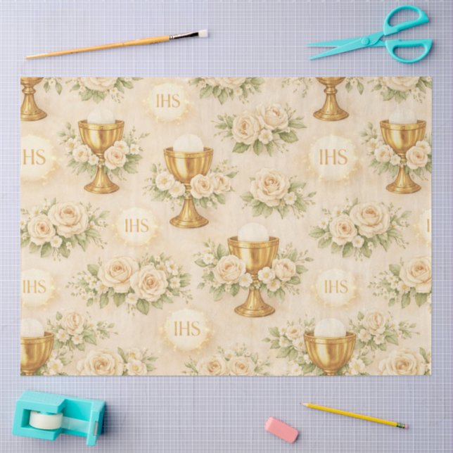 Papel De Seda Un diseño de Primera Comunión #10 (Artesanía)