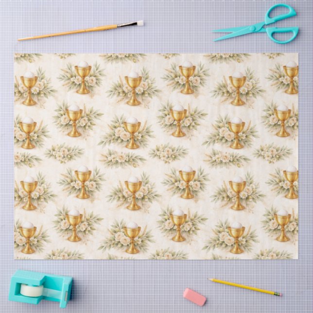 Papel De Seda Un diseño de Primera Comunión #12 (Artesanía)