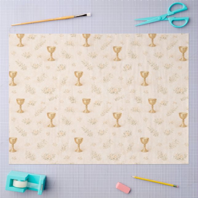 Papel De Seda Un diseño de Primera Comunión #13 (Artesanía)