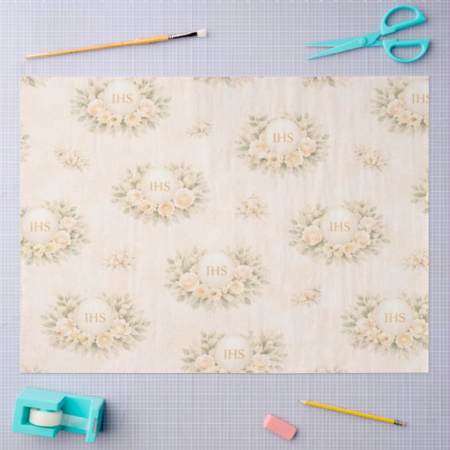 Papel De Seda Un diseño de Primera Comunión #3 (Artesanía)