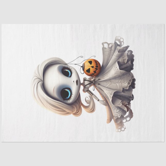 Papel De Seda Un diseño de serie de Halloween 9 (Anverso)