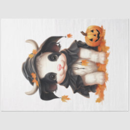 Papel De Seda Un diseño de serie de Halloween de una vaca bebé 5