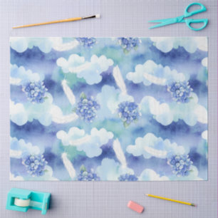 Papel De Seda Un diseño de serie de Pascua azul y rosa #4