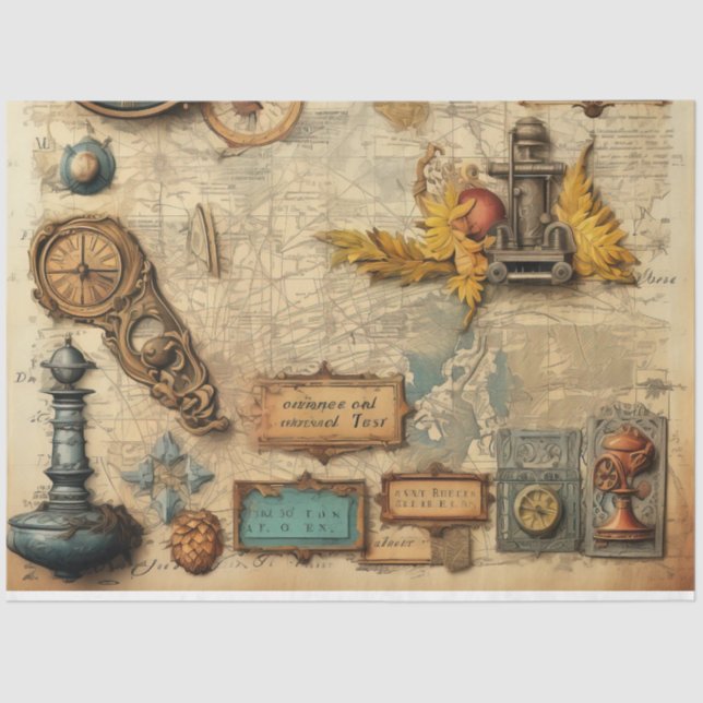 Papel De Seda Un diseño de serie náutica barata 12 (Anverso)