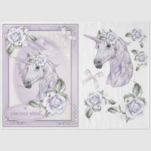 Papel De Seda Un diseño de una serie de fantasía de unicornios 5