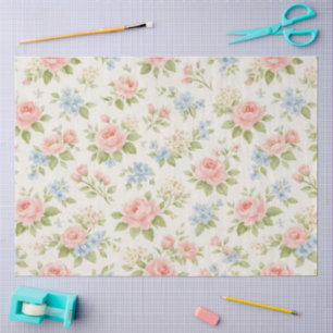 Papel De Seda Un diseño floral primaveral #13