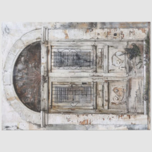 Papel De Seda Un diseño rústico de la serie de puertas italianas