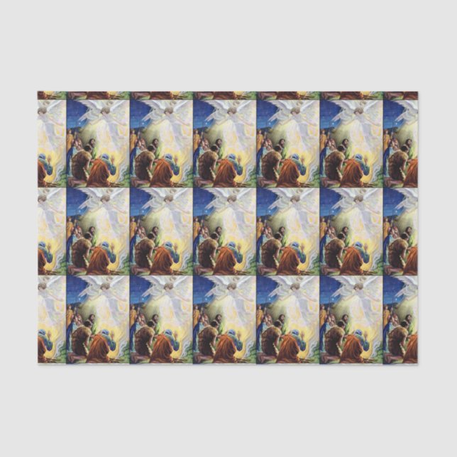 Papel De Seda Un documento de té para rezar a los ángeles (Anverso)