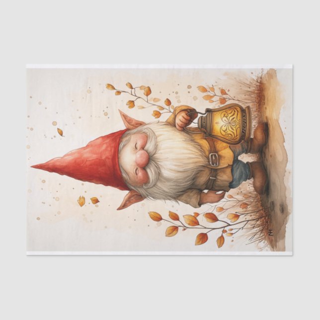 Papel De Seda Un dulce pequeño gnomo (Anverso)