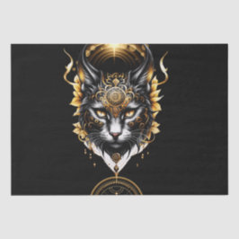 Papel De Seda Un gato negro maravilloso.