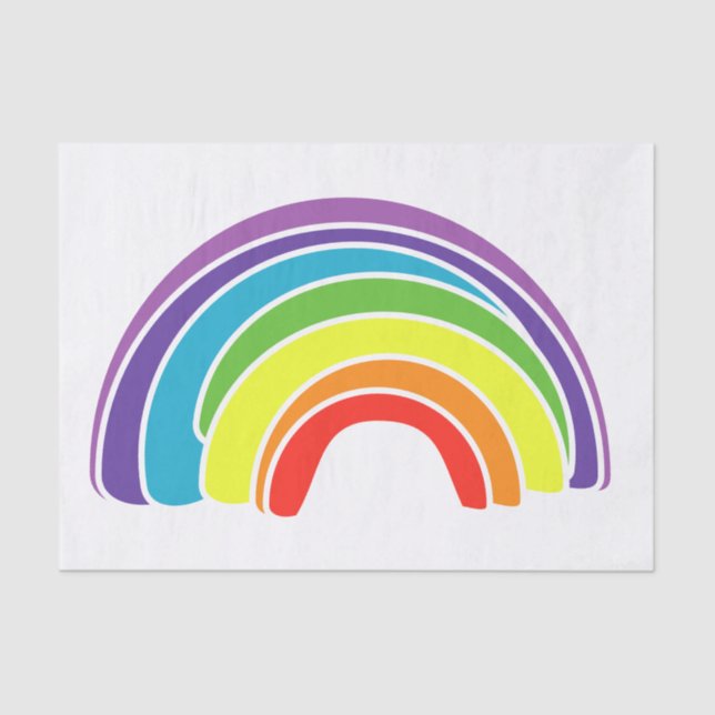 Papel De Seda Un gran arco iris en grande (Anverso)