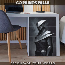 Papel De Seda Un guerrero desvanecido inspirado en el Futurismo 