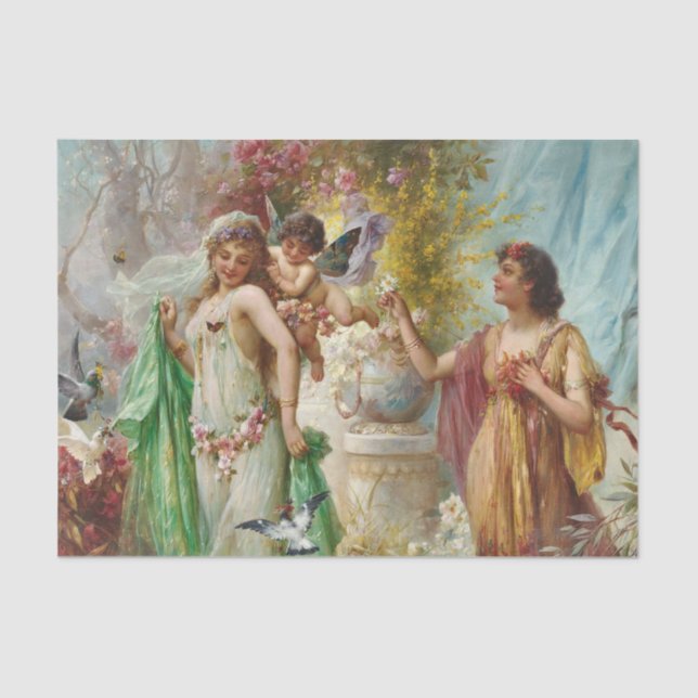 Papel De Seda Un ídolo clásico por Hans Zatzka (Anverso)