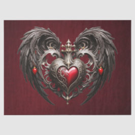 Papel De Seda Un impresionante corazón gótico