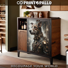 Papel De Seda Un Jack Russell Terrier Steampunk 