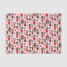 Un kokeshi japonés ilustrado