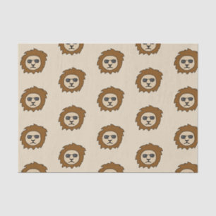 Papel De Seda Un León Genial con Gafas de Sol